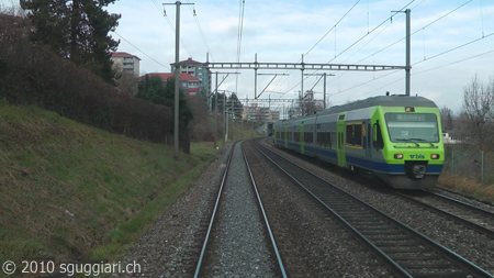 Vista dalla cabina - BLS RABe 525 (NINA)